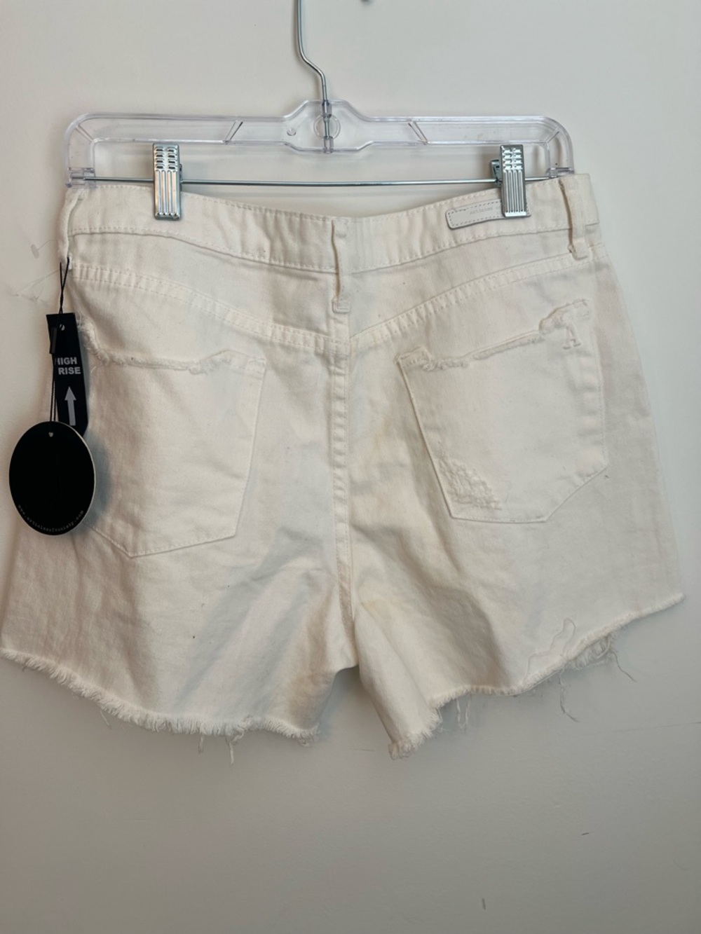 White Jean Shorts - Picture 3 of 5